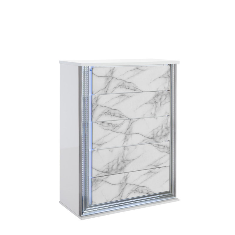 Commode en marbre de lune avec DEL