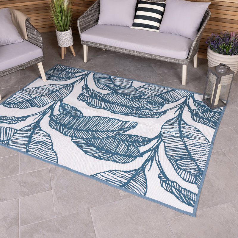 Floral 160cm X 230cm Indoor / Outdoor Area Rug