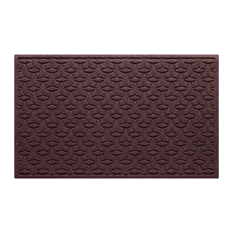 WaterHog® Elipse 35 in. x 59 in. Indoor Outdoor Doormat, 3' W x 5' L, Bordeaux