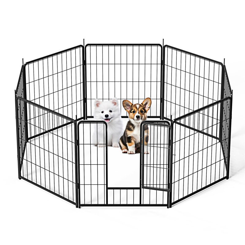 Parc pour chien intérieur / extérieur, H 23,6 po x l 57,3 po x P 57,3 po