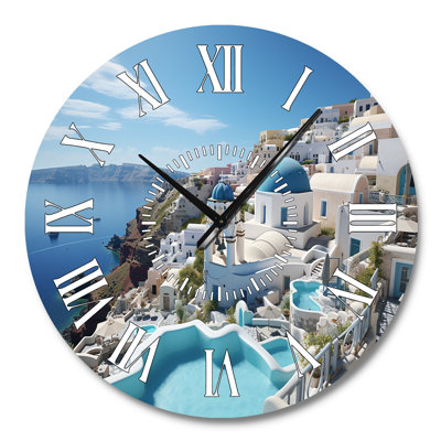 Grèce Grèce Santorini Dreams I - Horloge murale