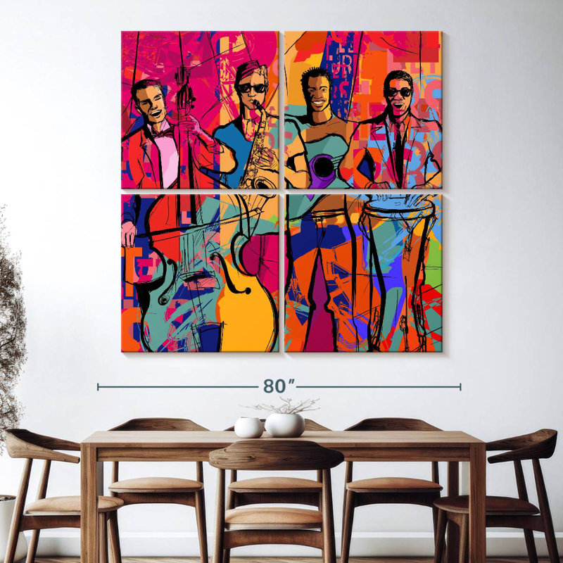 Abarca Jazz Quartet, H 74 po x l 74 po