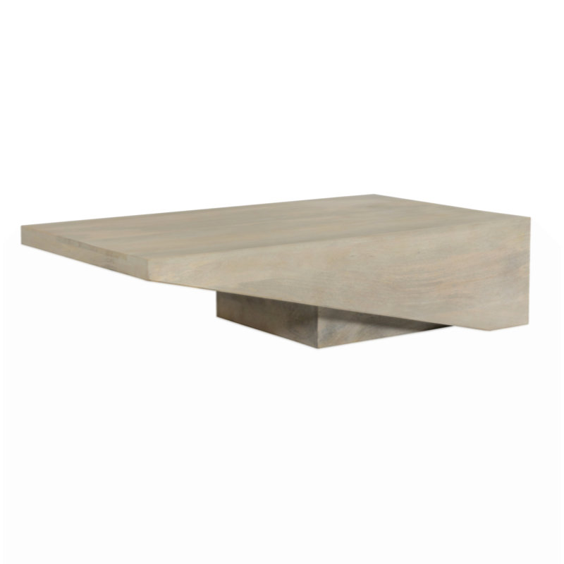 Modern Washed Solid Wood Coffee Table