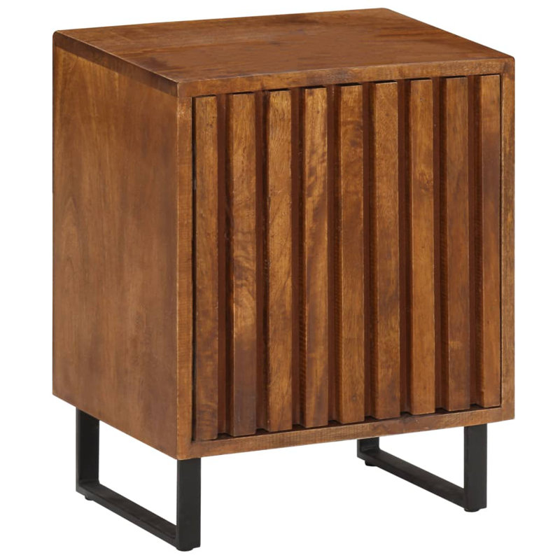 Twanna 40cm W Solid Wood Bedside Table
