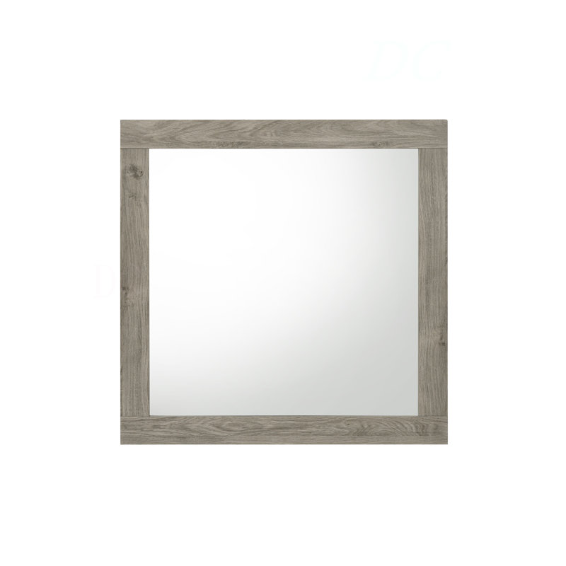 Mari Light Gray Finish Mirror