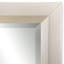 Wood Framed Wall Mounted Dresser Mirror in Cream