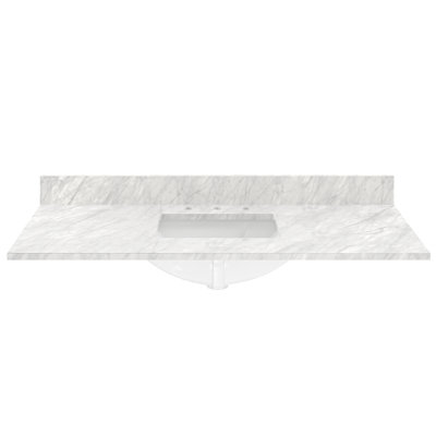 49'' Marble Single Bathroom Vanity Top with Sink
