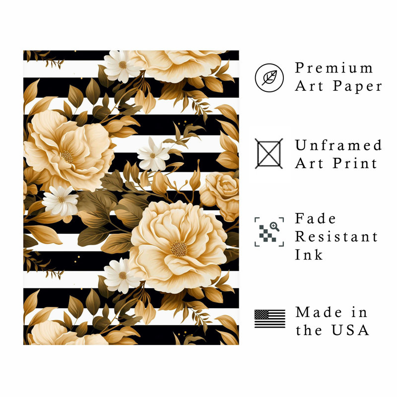 Impression d'art moderne sans cadre Floral Luxe Floral Dreams III, H 30 po x l 20 po