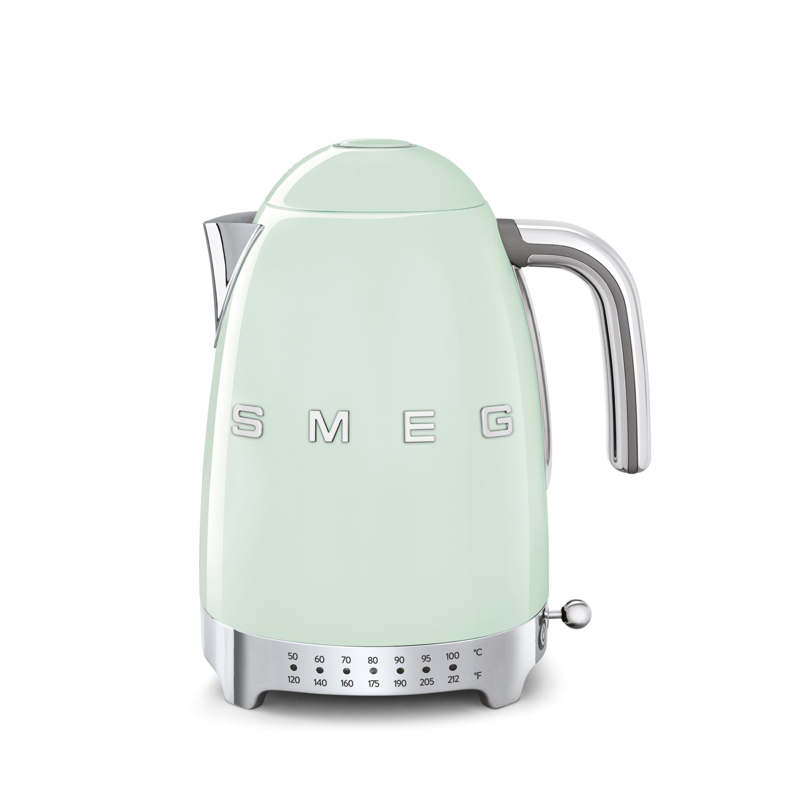 SMEG 50s Style Variable Temp Electric Kettle, Pastel Green