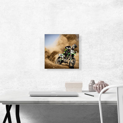 " Dirt Bike Motocross Dust Cloud "