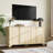 61" Large Buffet Sideboard Cabinet With 4 Fluted Doors And Storage-632635710