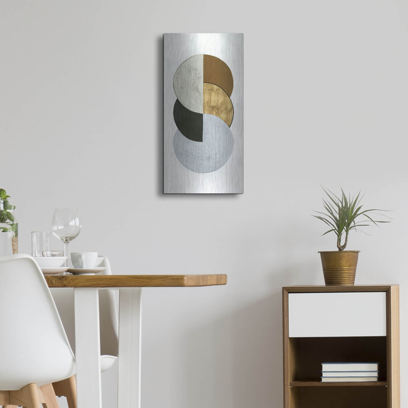 «Stacked Coins I» par Grace Popp, H 24 po x l 12 po