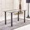 Althee Glass Top Metal Base Dining Table