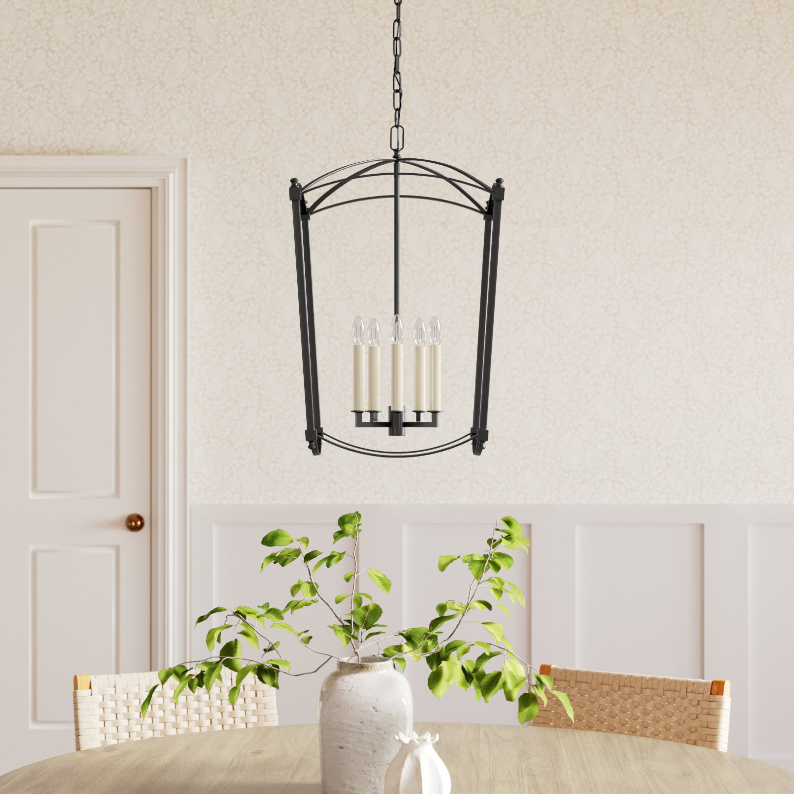 Olive 5-Light Chandelier, Smith Steel