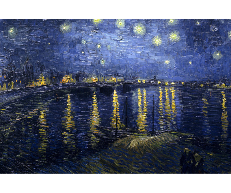 Nuit étoilée sur le rhône, vers 1888, H 32 po x l 48 po