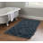 Aaiden Flokati Wool Shag Hand Loomed Denim Blue Rug-12319535