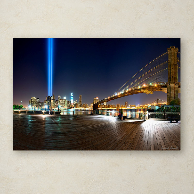 Never Forget New York City Skyline Framed Canvas Art