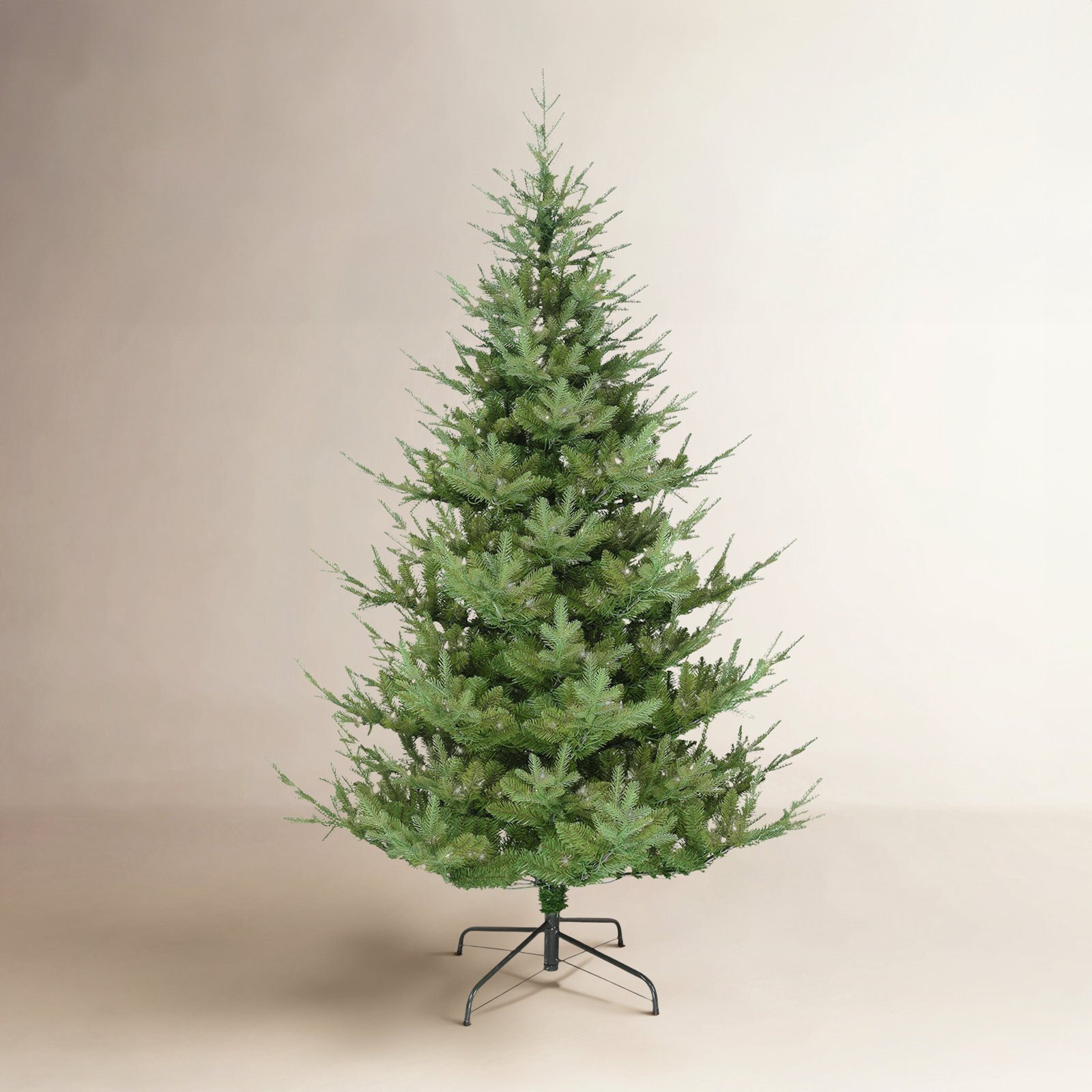 Flocked Pre-Lit Spuce Christmas Tree, 7' 6" H