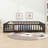 Queen Wooden Floor Bed With Guardrails
