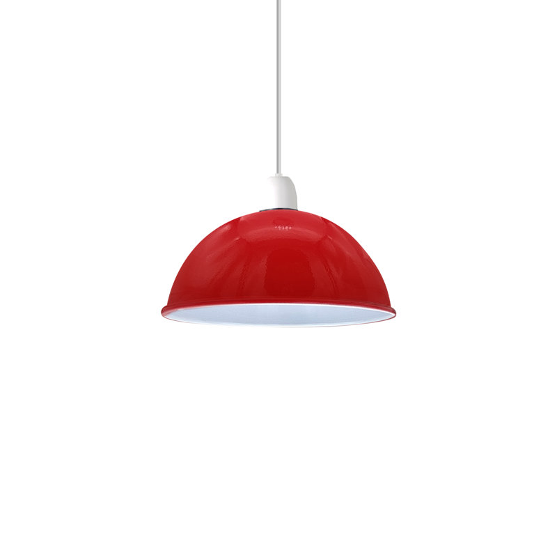 Daneal Metal Dome Lamp Shade ( Screw On ), Red