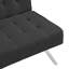 Lit 2 places noir avec structure en bois et tissu en faux lin-1611633475