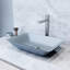Lavabo de salle de bain vasque rectangulaire en céramique noir avec robinet Sottile-99843994-99843991
