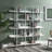 5 Tier Vintage Industrial Bookcase, Metal Frame and MDF Board, Open Shelf for Home Office Storage and Display