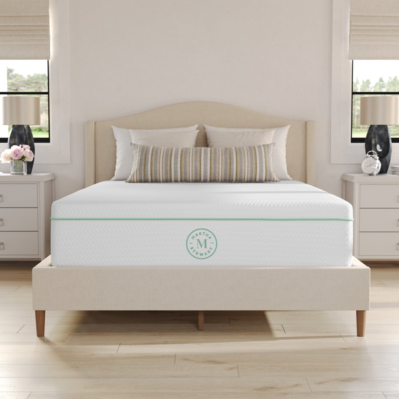 Martha Stewart SleepComplete Premium Medium-Firm Dual-Action Cooling Memory Foam Mattress In A Box, Full
