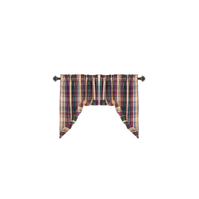 Waterhouse Cotton Plaid Swag Window Valance