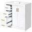 Armoire de rangement de salle de bain en céramique 60 po, structure en bois massif, tiroir à fermeture en douceur et système de porte pour une utilisation silencieuse, finition à l'eau sur toutes les surfaces de porte-1292317826