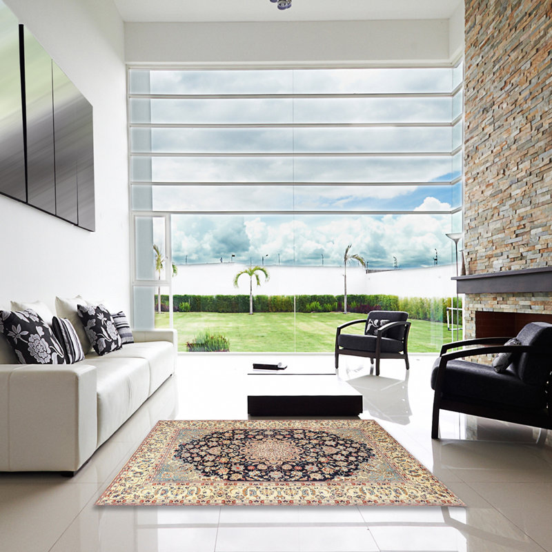 Abia Oriental Indoor Rug, Square 8'