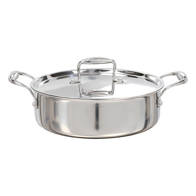 Buckingham Elite Tri-Ply 18/8 Stainless Steel Sauteuse Pan 