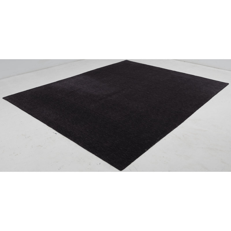 Hand Loomed Area Rug in Black