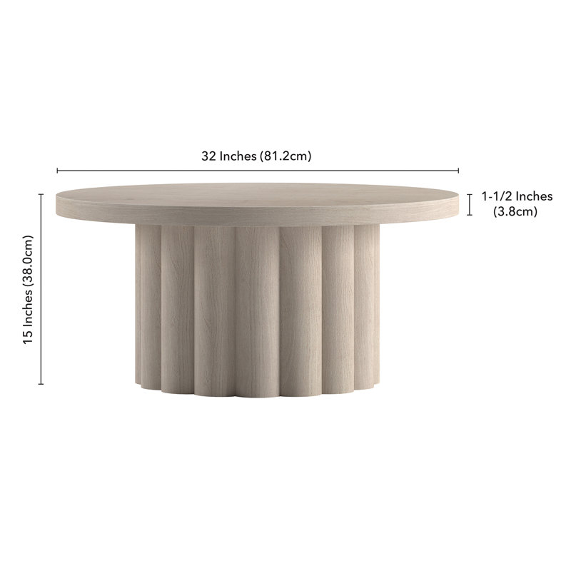Table basse Olie, Crème