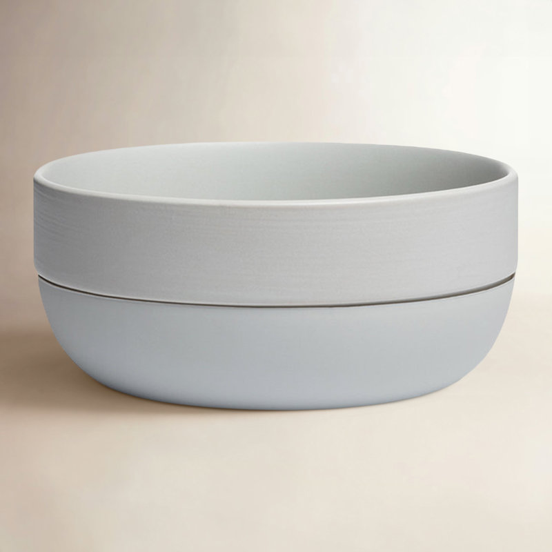 Cling Silicone Bottom Bowl, Light Gray, Large (3.5")