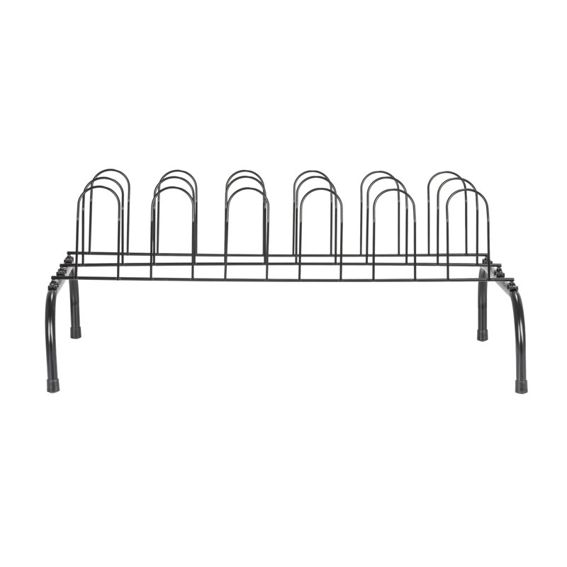 9 Pair Shoe Rack, Black
