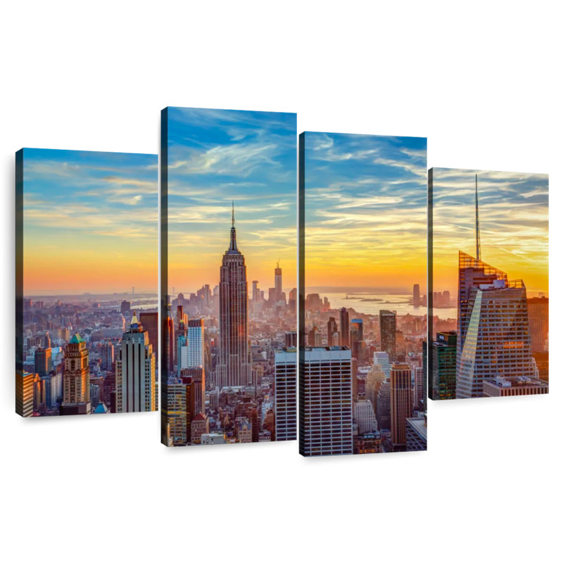 Nicci New York Sunset Sky, 32" H x 52" W