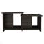 3 tables basses, tablette inférieure ouverte