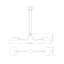 2 - Light Dimmable Geometric Chandelier