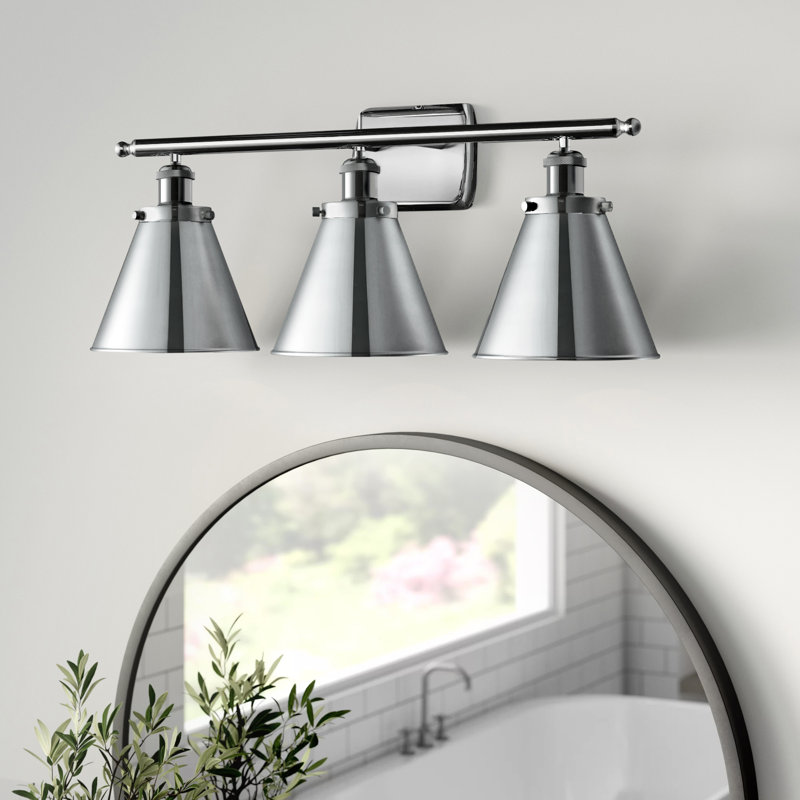 Éclairage pour salle de bain 3 lumières Donovan, DEL, Chrome poli