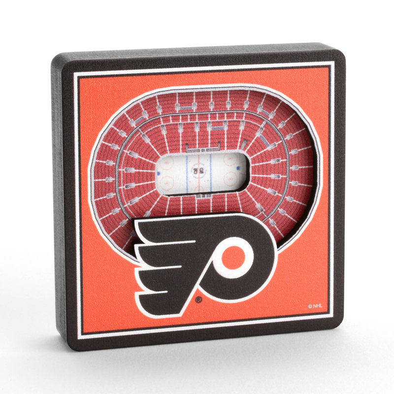 YouTheFan Wood Magnetic & Lettering, NHL Philadelphia Flyers