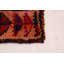 Tapis de couloir unique en laine 3 pi 9 po x 12 pi 4 po Melis Rouge
