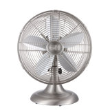 Good Housekeeping's All-Metal Retro 3-Speed 12" Oscillating Office Desk Table Fan (Multiple Finishes Available)