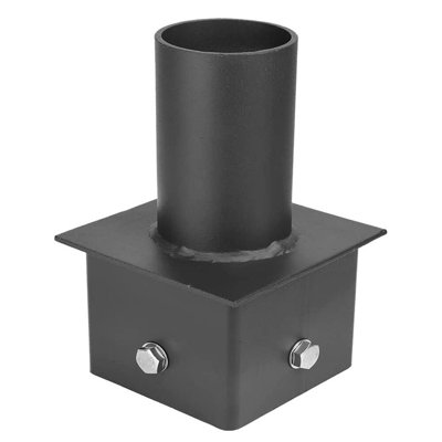 Adaptateur de poteau carré 5po à Tenon rond pour luminaire d'extérieur 2/3/8 "