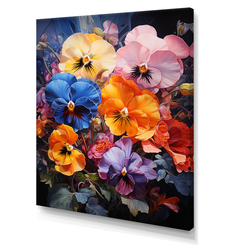 Pensées tropicales Urban Oasis II, H 20 po x l 12 po x P 1 po, Toile tendue