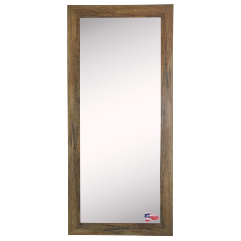 Piccadilly Flat Wall Mirror, Brown