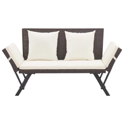 Eltje Steel Garden Bench by Latitude Run