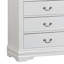 Grande commode Ryla, 6 tiroirs, poignées en métal nickelé, bois massif-100914587