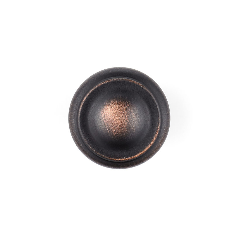 Poignée ronde Expression 1 5/16 po de diamètre, Bronze huilé et brossé
