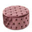 Velours rosé avec un design contemporain et un capitonnage à boutons polyvalent et élégant